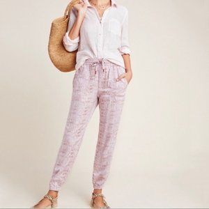 Anthropologie Pink Croc Pant S Medium
